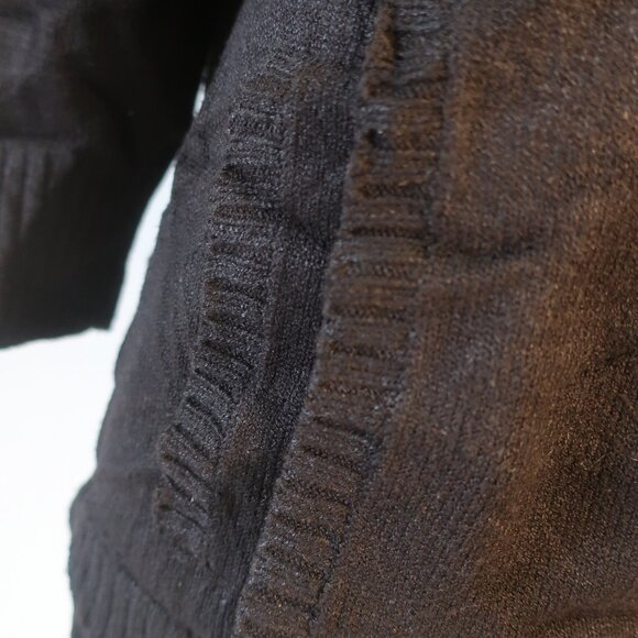 Womens Barbara Wells Black V-Neck Cardigan Sweater L - Picture 5 of 10